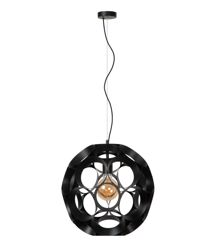 HANNELORE - Pendant light - 40 cm - 1xE27 - Black-3