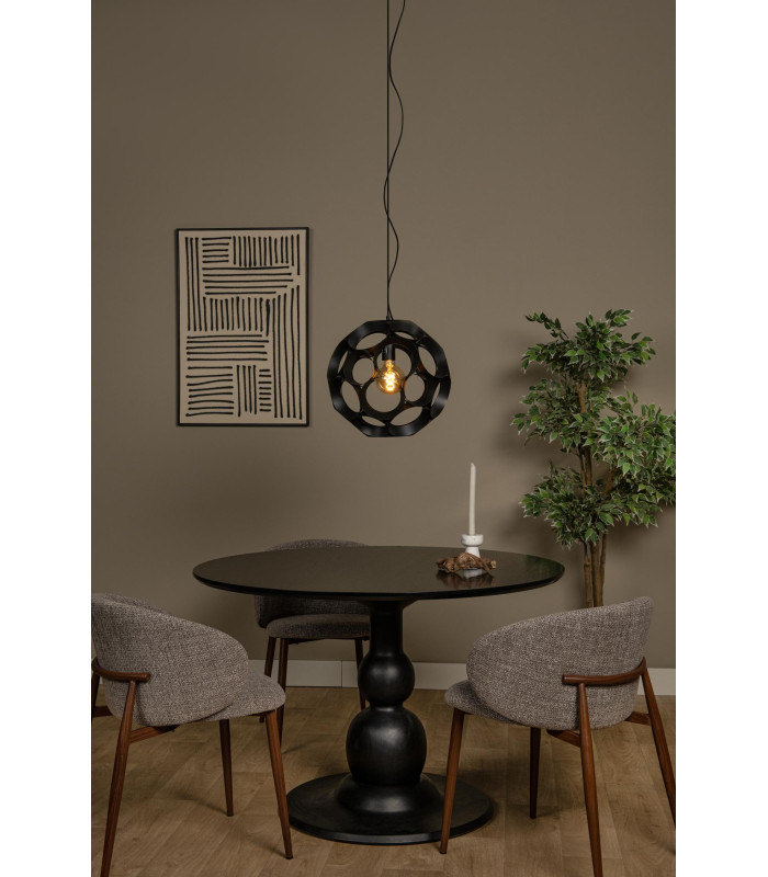 HANNELORE - Pendant light - 40 cm - 1xE27 - Black-4