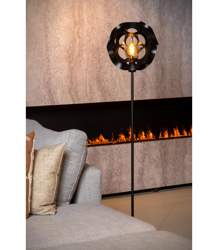 HANNELORE - Floor lamp - 40 cm - 1xE27 - Black-4