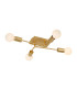 LESTER - Flush ceiling light - 4xE27 - Matt Gold / Brass-1