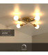 LESTER - Flush ceiling light - 4xE27 - Matt Gold / Brass-2