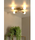LESTER - Flush ceiling light - 4xE27 - Matt Gold / Brass-4