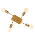 LESTER - Flush ceiling light - 4xE27 - Matt Gold / Brass-8
