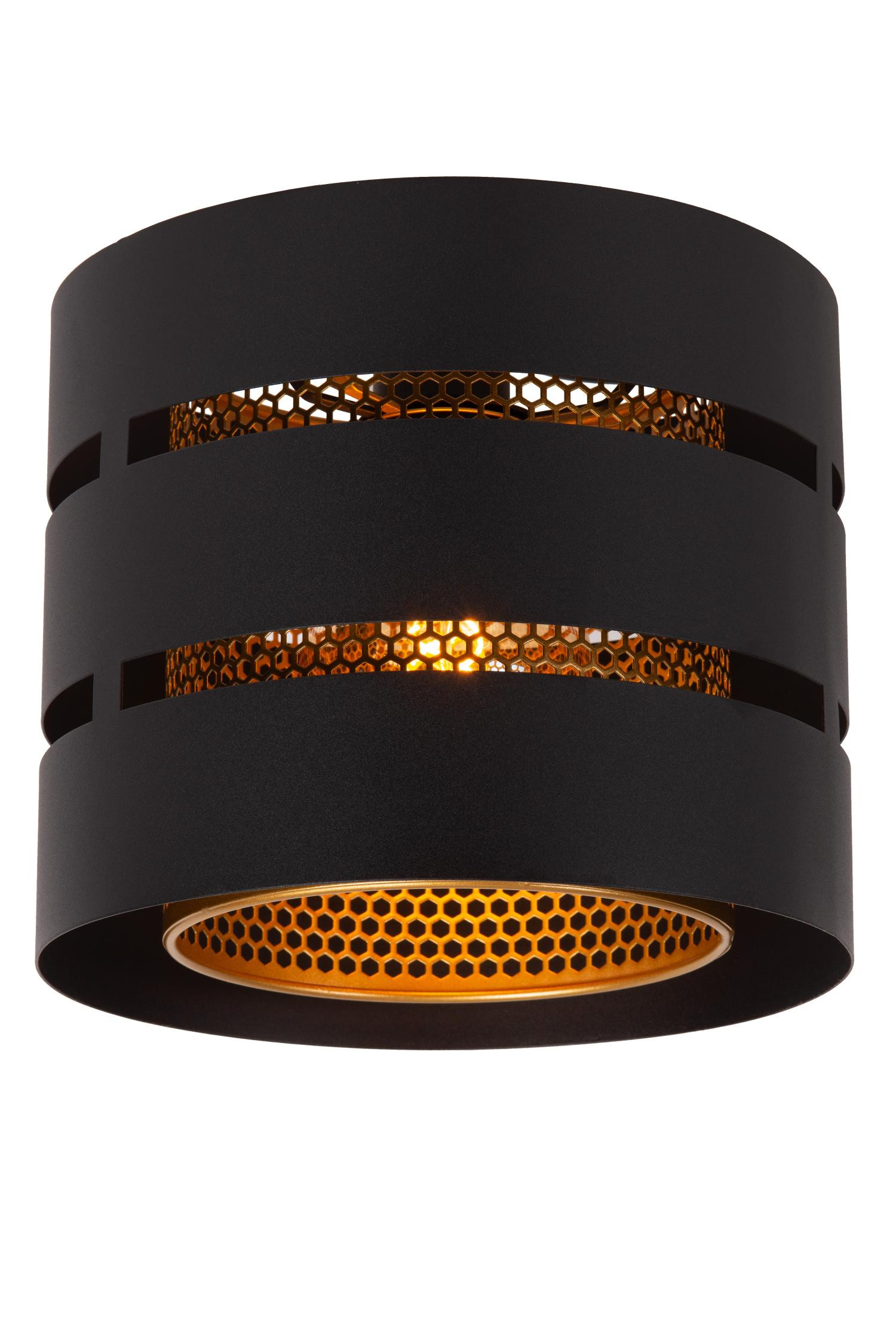 Netlighting Unisex Black Lucide Rosas Flush Ceiling Light 26 Cm 1Xe27 26Cm - Image 5