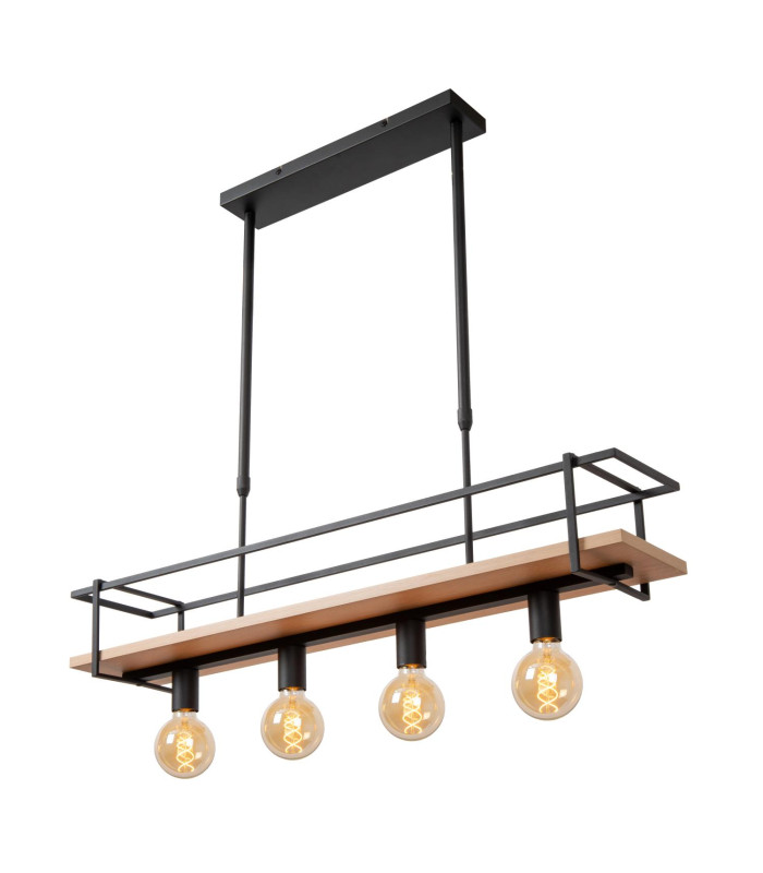 MILONGA - Pendant light - 4xE27 - Black-8