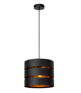 ROSAS - Pendant light - 26 cm - 1xE27 - Black-1