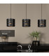 ROSAS - Pendant light - 3xE27 - Black-2