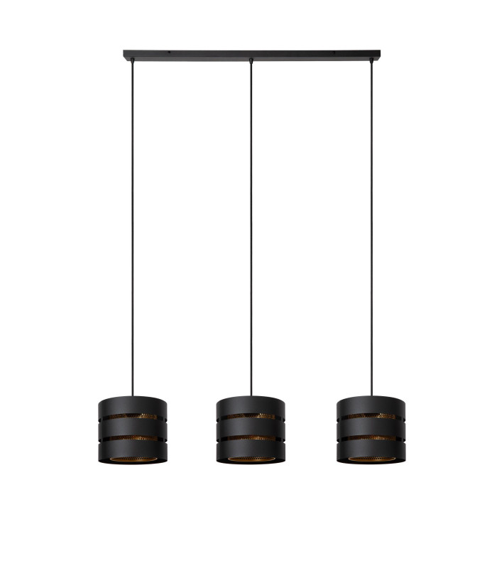 ROSAS - Pendant light - 3xE27 - Black-3