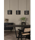 ROSAS - Pendant light - 3xE27 - Black-4