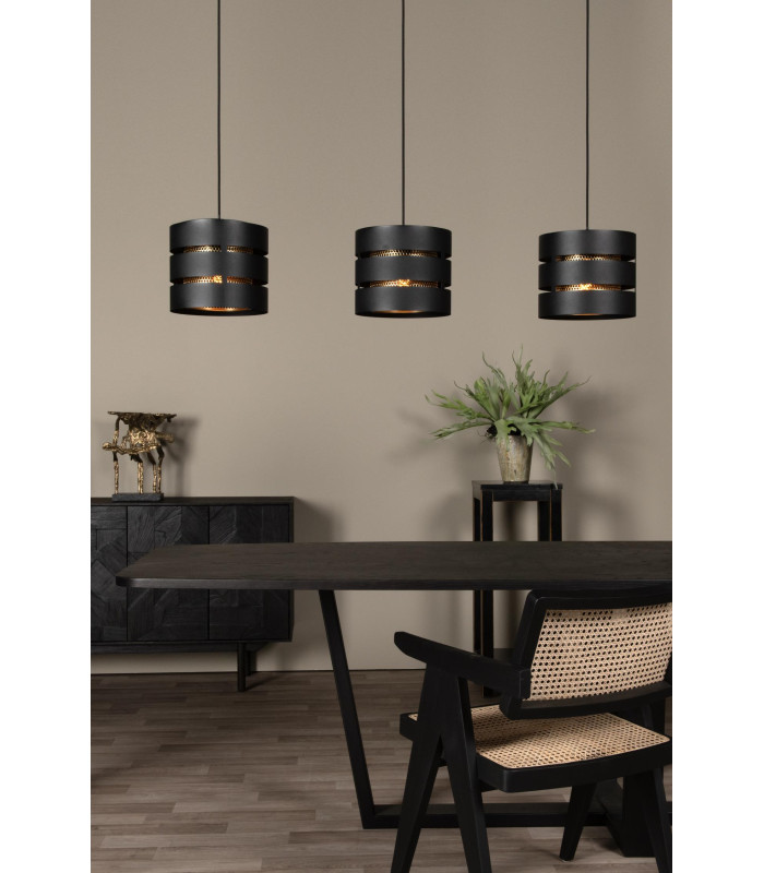 ROSAS - Pendant light - 3xE27 - Black-4