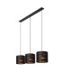 ROSAS - Pendant light - 3xE27 - Black-8
