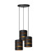 ROSAS - Pendant light - 43 cm - 3xE27 - Black-1