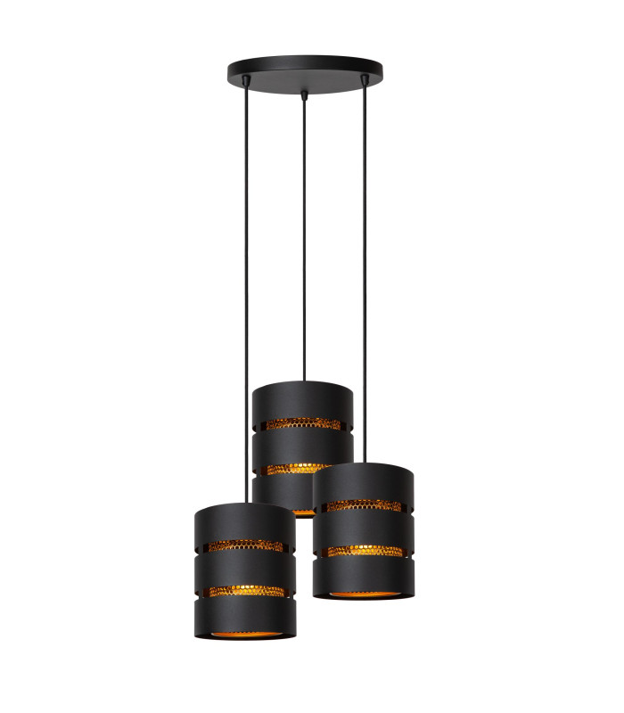 ROSAS - Pendant light - 43 cm - 3xE27 - Black-1