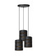 ROSAS - Pendant light - 43 cm - 3xE27 - Black-3