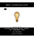 Lucide ROSAS - Pendant light - 43 cm - 3xE27 - Black