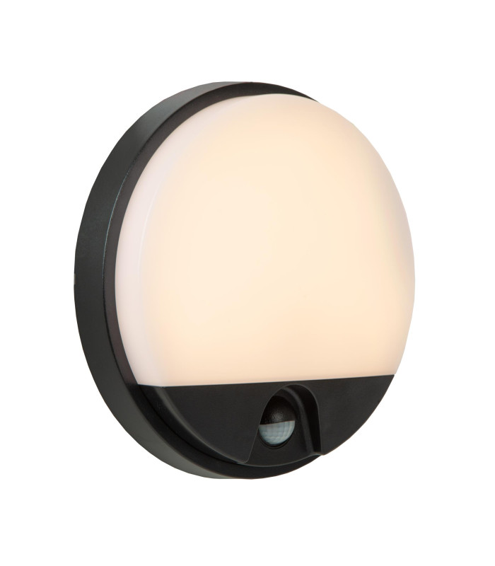 HUPS IR - PIR Wall light Outdoor - LED - 1x10W 3000K - IP54 - Black-1