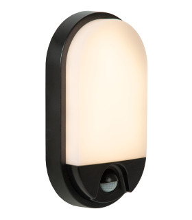 HUPS IR - PIR Wall light Outdoor - LED - 1x10W 3000K - IP54 - Black-1