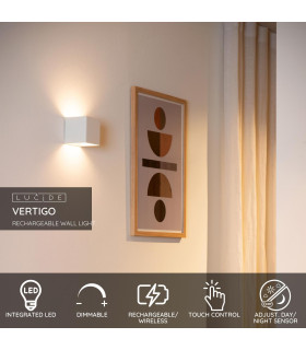 VERTIGO - PIR Wall light Outdoor - LED Dim. - 1x6W 2700K - IP54 - With magnetic mounting system - White-2