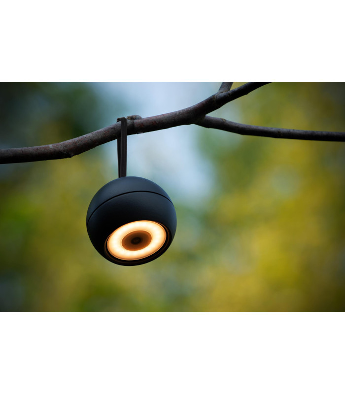 LUNEX - Wall light Outdoor - LED Dim. - 1x2W 3000K - IP54 - With magnetic mounting system - Black-4