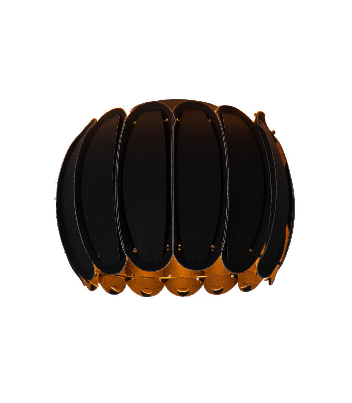 SPENCER - Flush ceiling light - 30 cm - 1xE27 - Black-1