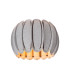 SPENCER - Flush ceiling light - 30 cm - 1xE27 - Grey-1