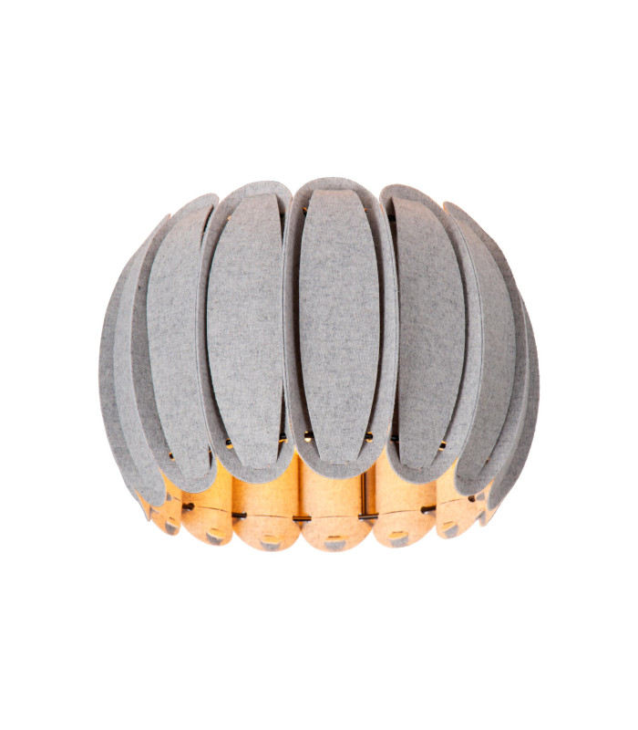 SPENCER - Flush ceiling light - 30 cm - 1xE27 - Grey-1