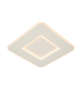 AXELLE - Flush ceiling light - LED Dim. - 1x24W 2700K - 3 StepDim - White-1