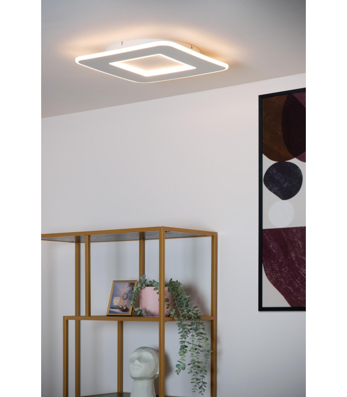 AXELLE - Flush ceiling light - LED Dim. - 1x24W 2700K - 3 StepDim - White-4