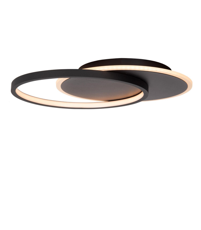 AXELLE - Flush ceiling light - LED Dim. - 1x24W 2700K - 3 StepDim - Black-5