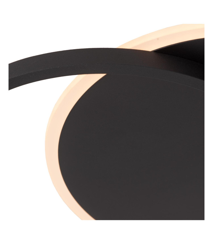 AXELLE - Flush ceiling light - LED Dim. - 1x24W 2700K - 3 StepDim - Black-6