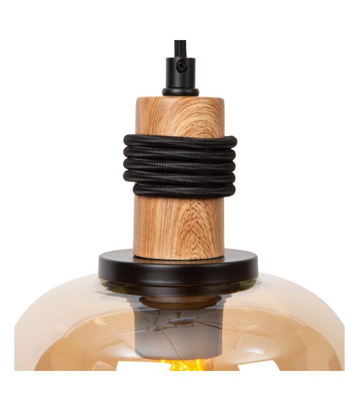 ILONA - Pendant light - 3xE27 - Amber-7