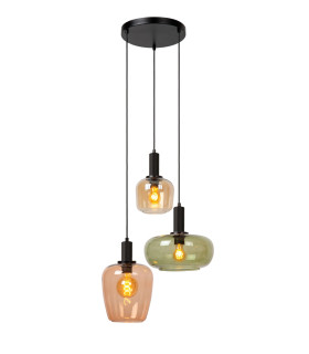 ILONA - Pendant light - 3xE27 - Black-1