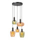 ILONA - Pendant light - 5xE27 - Black-1