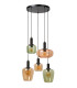 ILONA - Pendant light - 5xE27 - Black-3