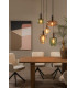 ILONA - Pendant light - 5xE27 - Black-4