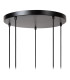 ILONA - Pendant light - 5xE27 - Black-6