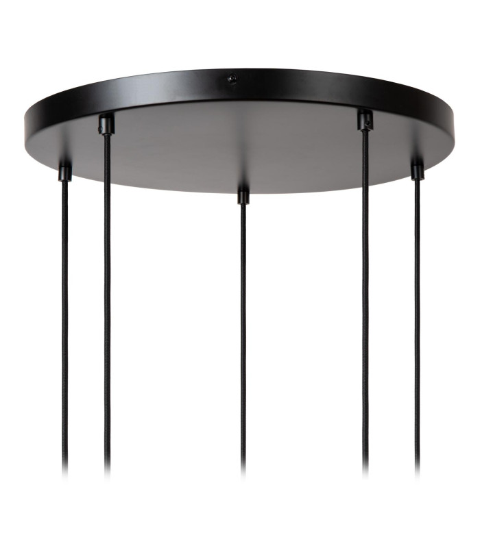 ILONA - Pendant light - 5xE27 - Black-6