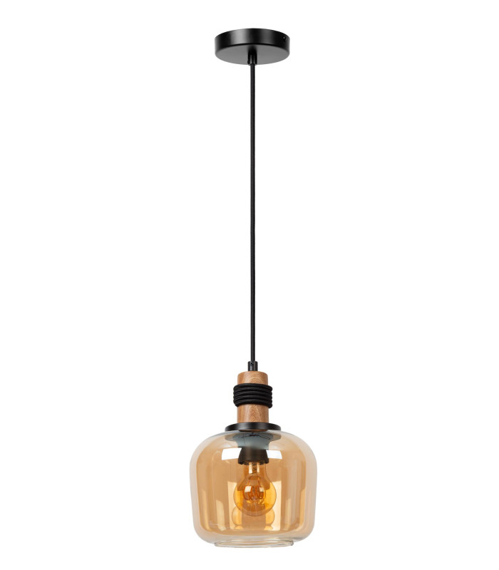 ILONA - Pendant light - 18 cm - 1xE27 - Amber-3