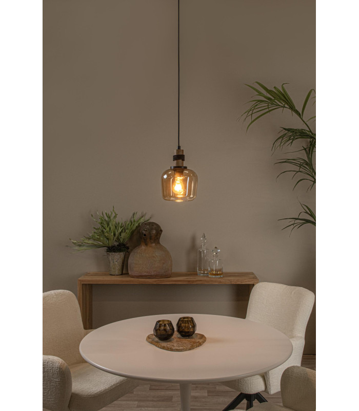 ILONA - Pendant light - 18 cm - 1xE27 - Amber-4