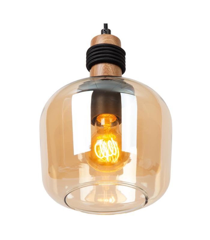 ILONA - Pendant light - 18 cm - 1xE27 - Amber-5