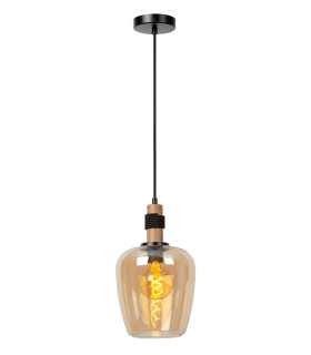 ILONA - Pendant light - 22 cm - 1xE27 - Amber-1