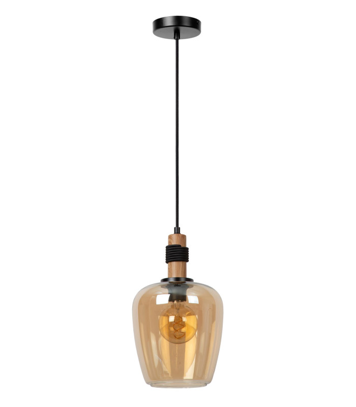 ILONA - Pendant light - 22 cm - 1xE27 - Amber-3