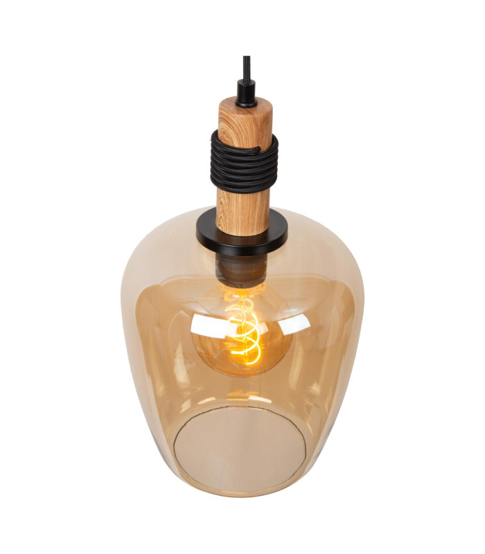 ILONA - Pendant light - 22 cm - 1xE27 - Amber-6
