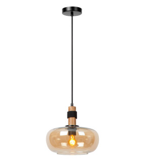 ILONA - Pendant light - 30 cm - 1xE27 - Amber-1
