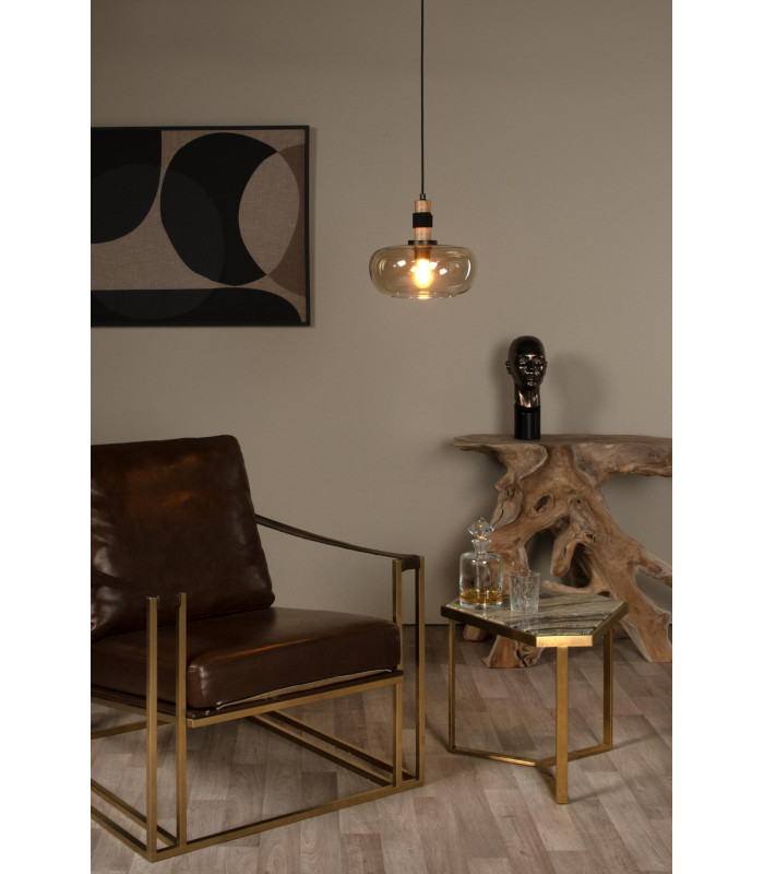 ILONA - Pendant light - 30 cm - 1xE27 - Amber-4