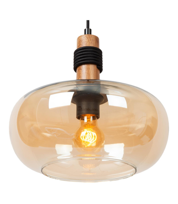 ILONA - Pendant light - 30 cm - 1xE27 - Amber-5