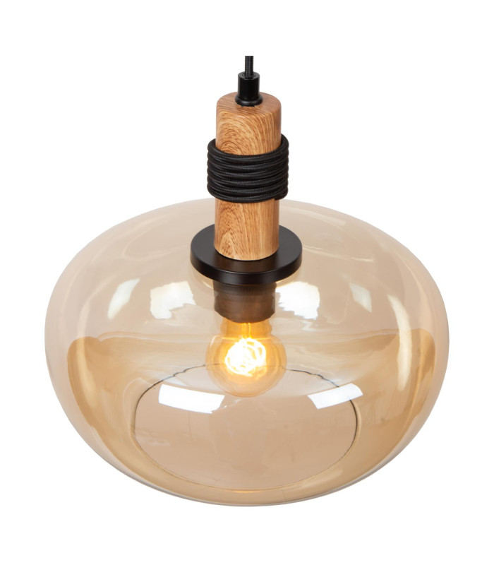 ILONA - Pendant light - 30 cm - 1xE27 - Amber-6
