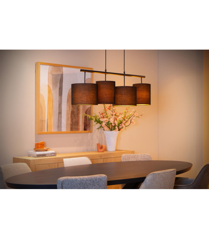 MAYA - Pendant light - 4xE27 - Black-4