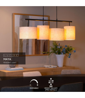 MAYA - Pendant light - 4xE27 - Cream-2