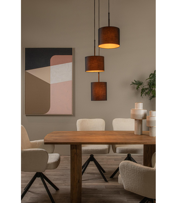 MAYA - Pendant light - 46 cm - 3xE27 - Black-4